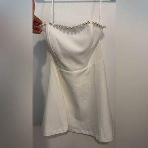 Altar'd State Strapless White Dress